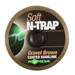 Korda - N-Trap Soft 30lb 20m Gravel Brown - miękka plecionka w otulinie
